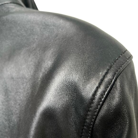 John Paul Richard Uniform 100% Leather Stand-Collar Jacket/L - Picture 6 of 8